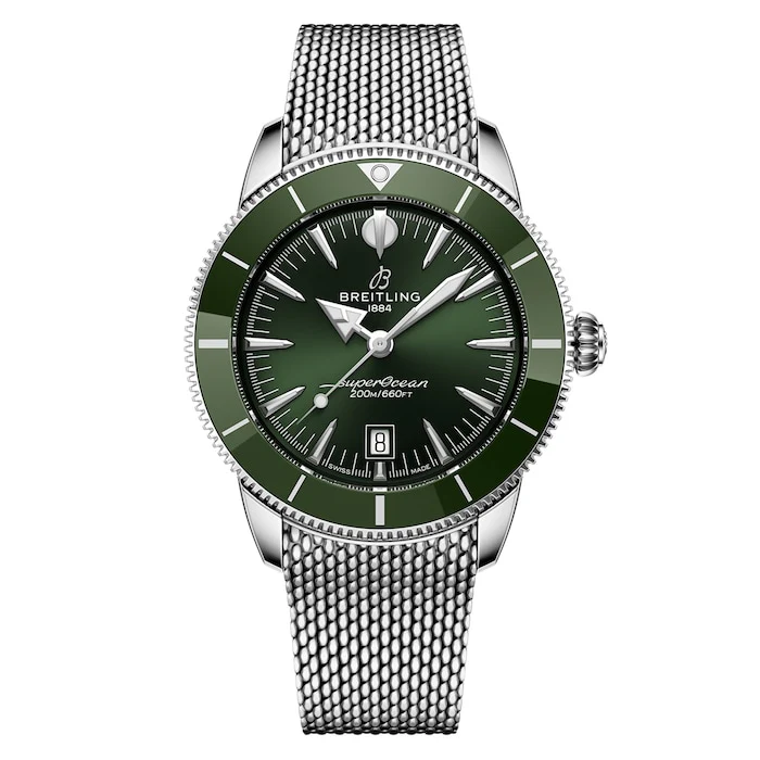 Breitling Superocean Heritage B31 Automatic 44mm Mens Luxury Watch Green AB3112361L1A1