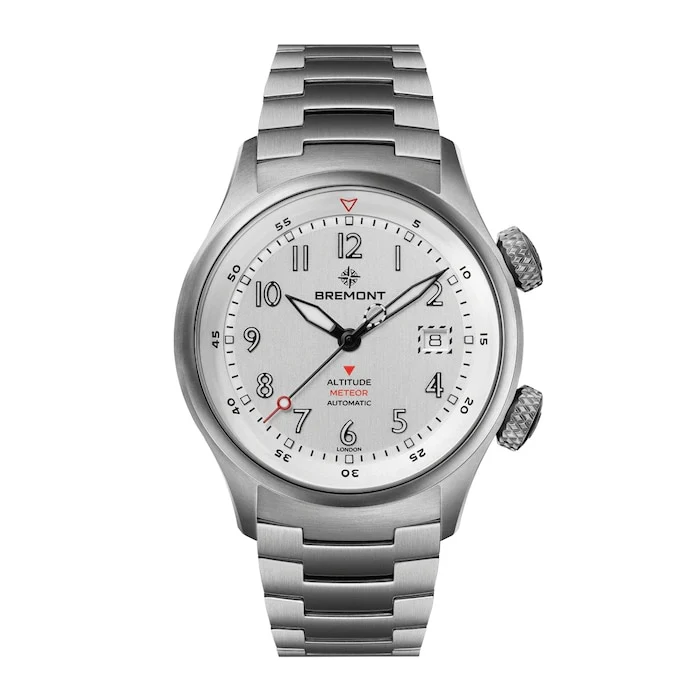 Bremont Altitude MB Meteor Automatic 42mm Unisex Watch Silver Luxury Watch Swiss Made  ALT42-MT-TI-SITI-B