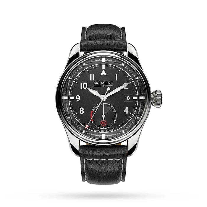 Bremont Elegance Automatic 40mm Men’s Watch with Black Material Dial, Stainless Steel Case, 100m Water Resistant / FURY-BK-SS-R-S