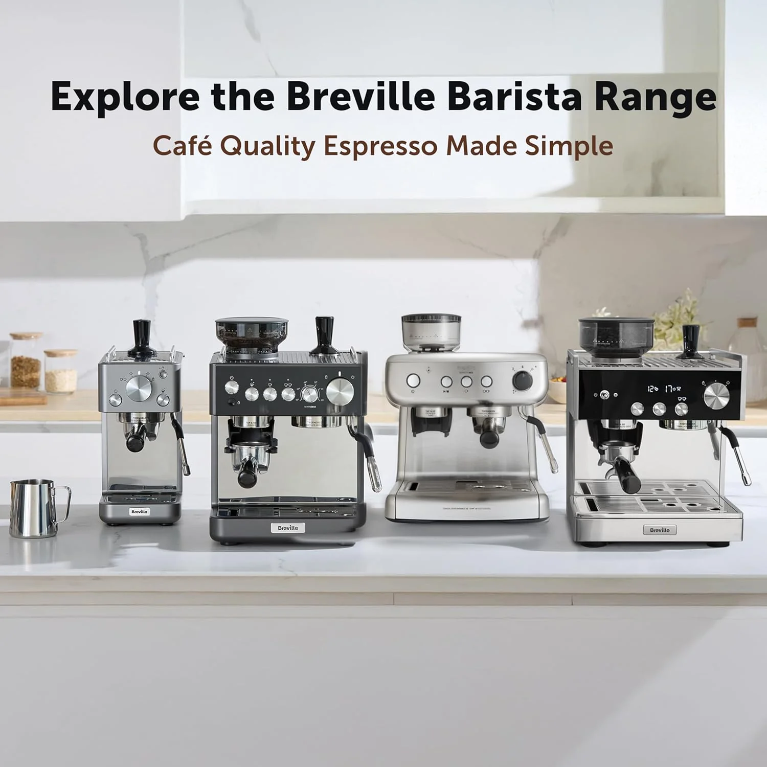 Breville Barista Signature Espresso Machine | Bean to Cup Coffee Maker with Integrated Coffee Grinder & Milk Frother | 15 Bar Italian Pump | Stainless Steel [VCF160] - Image 8