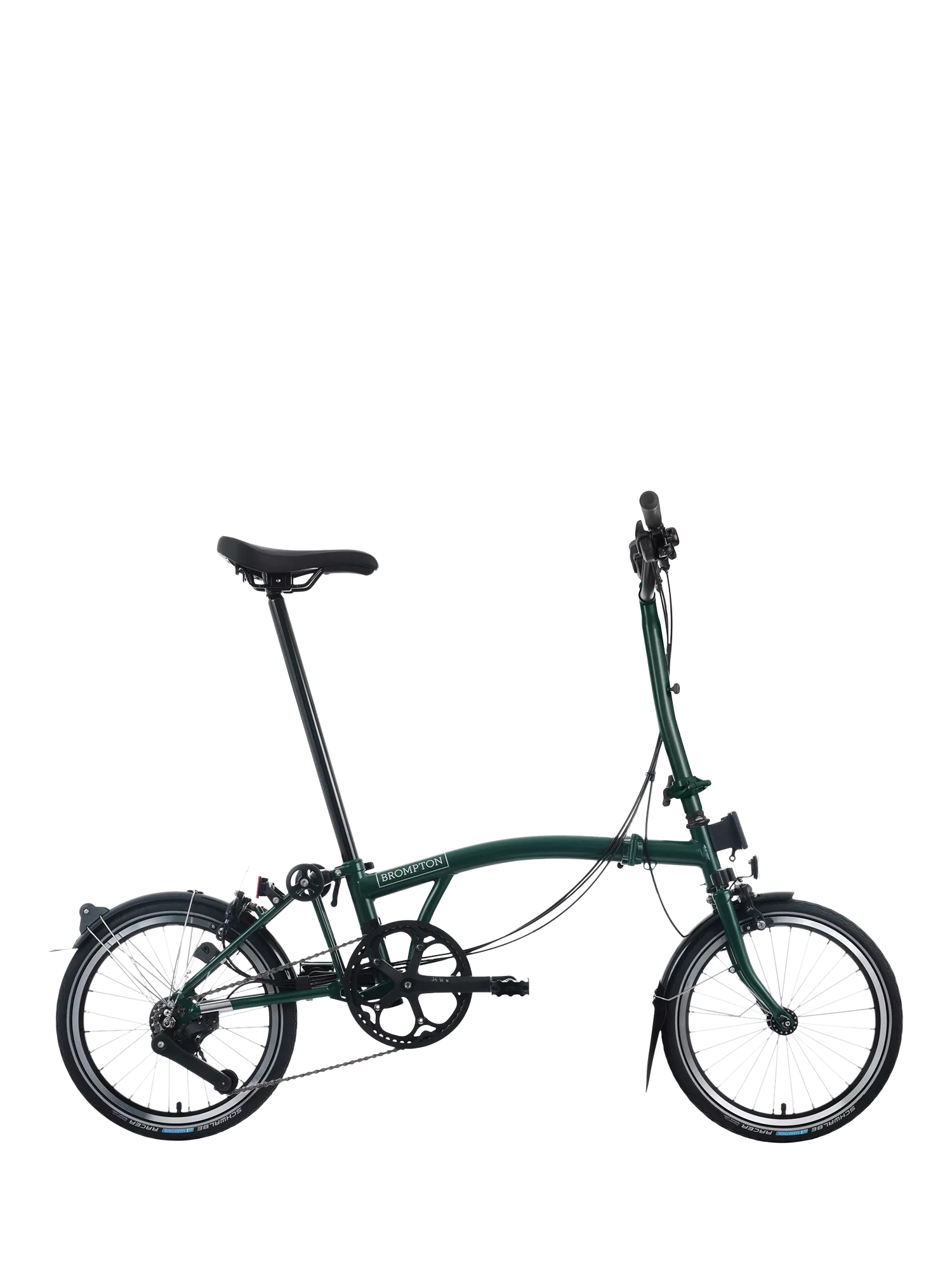 Brompton C Line 12-Speed Mid Handlebar Folding Bike, Dune Sand