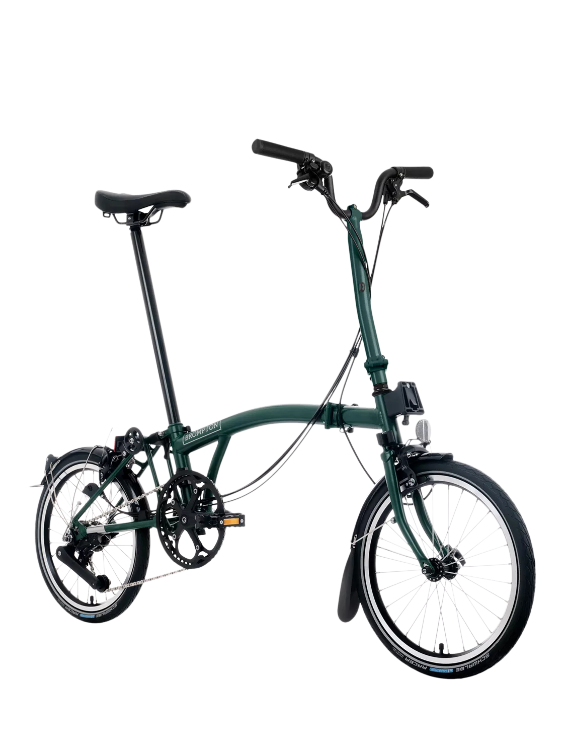 Brompton C Line 12-Speed Mid Handlebar Folding Bike, Dune Sand - Image 2
