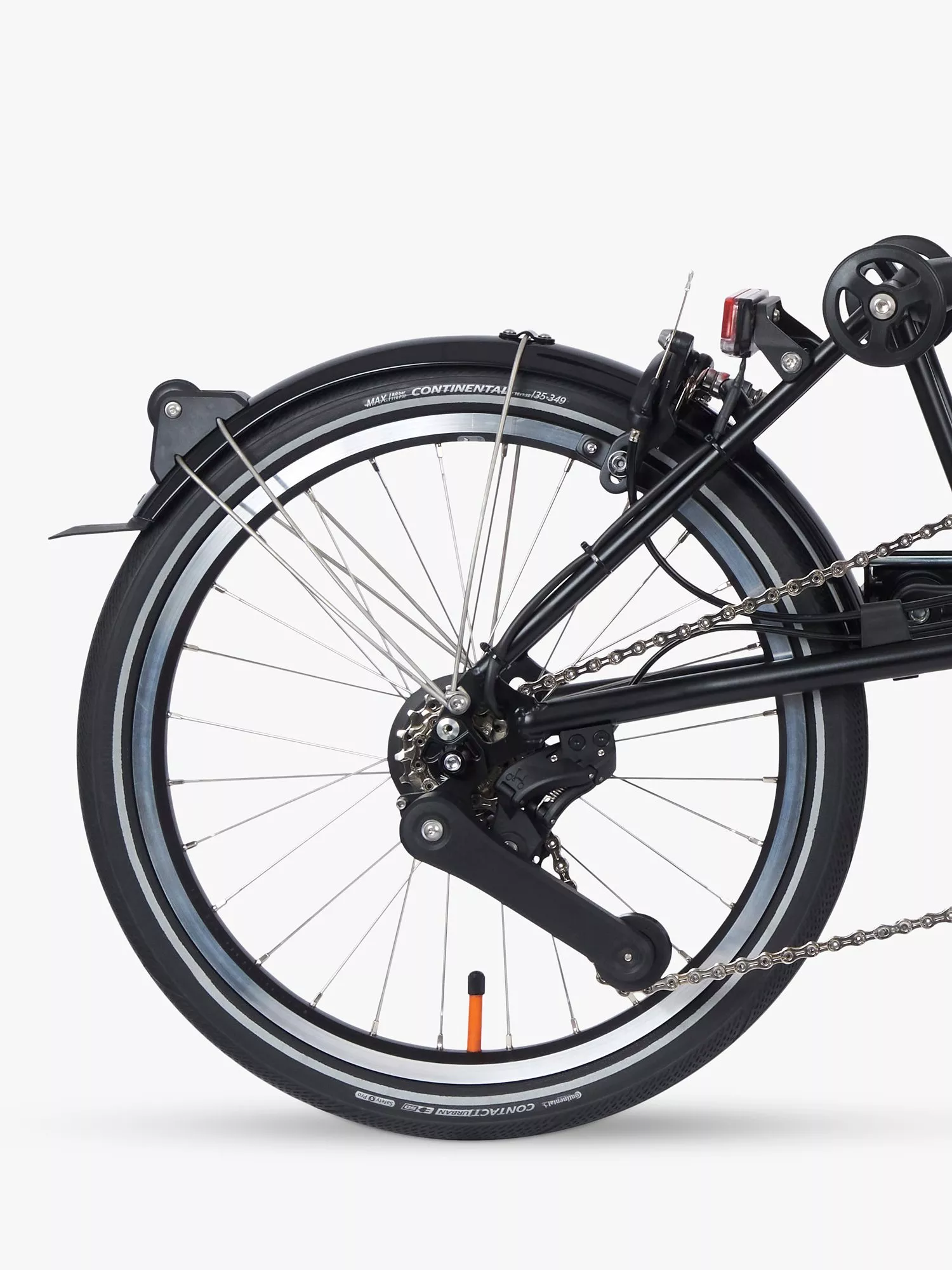 Brompton Electric P Line Urban Mid Handlebar Folding Bike, Midnight Black - Image 6