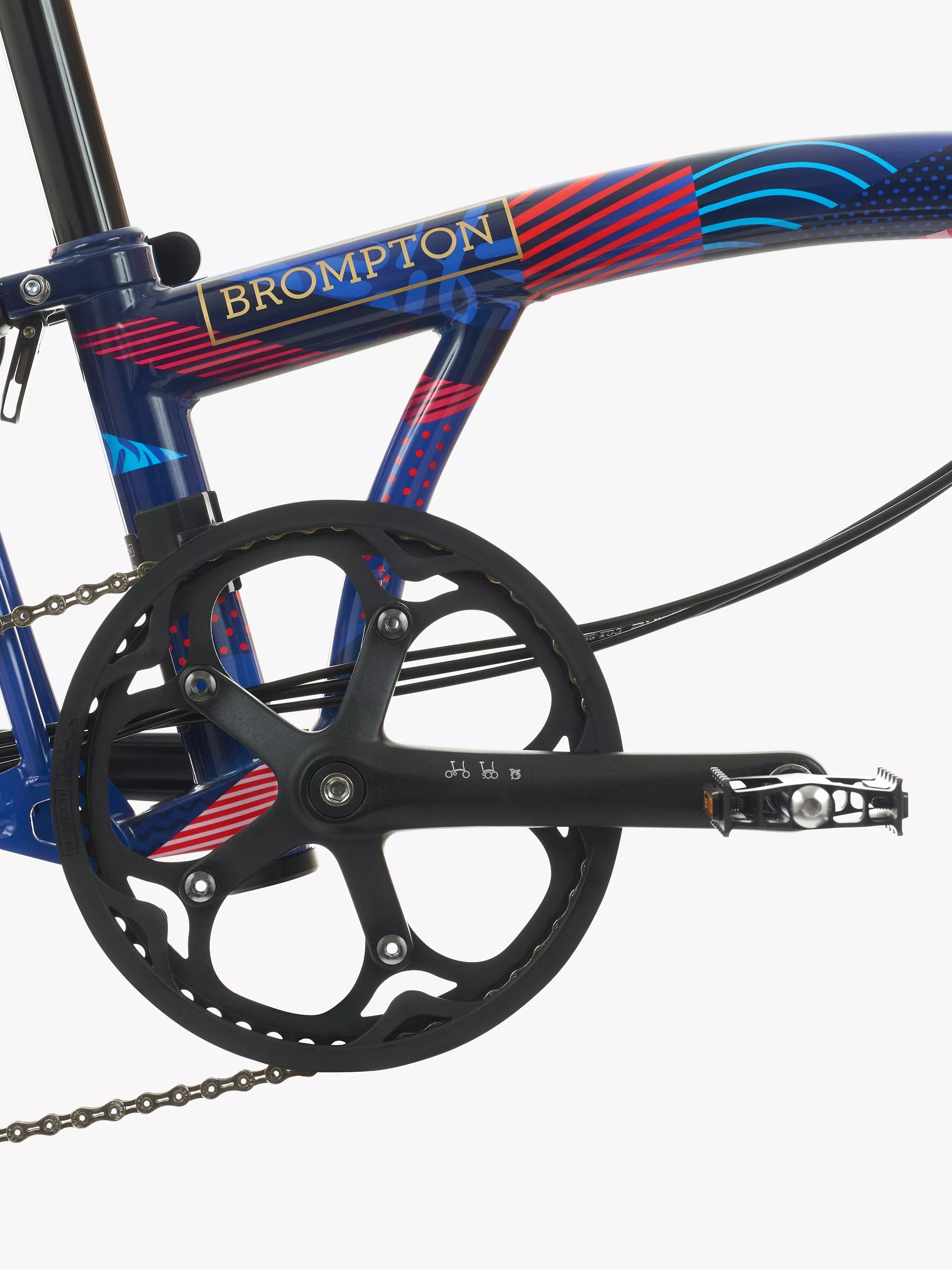 Brompton Team GB’s P Line 12-Speed Mid Handlebar Folding Bike, Team GB - Image 4