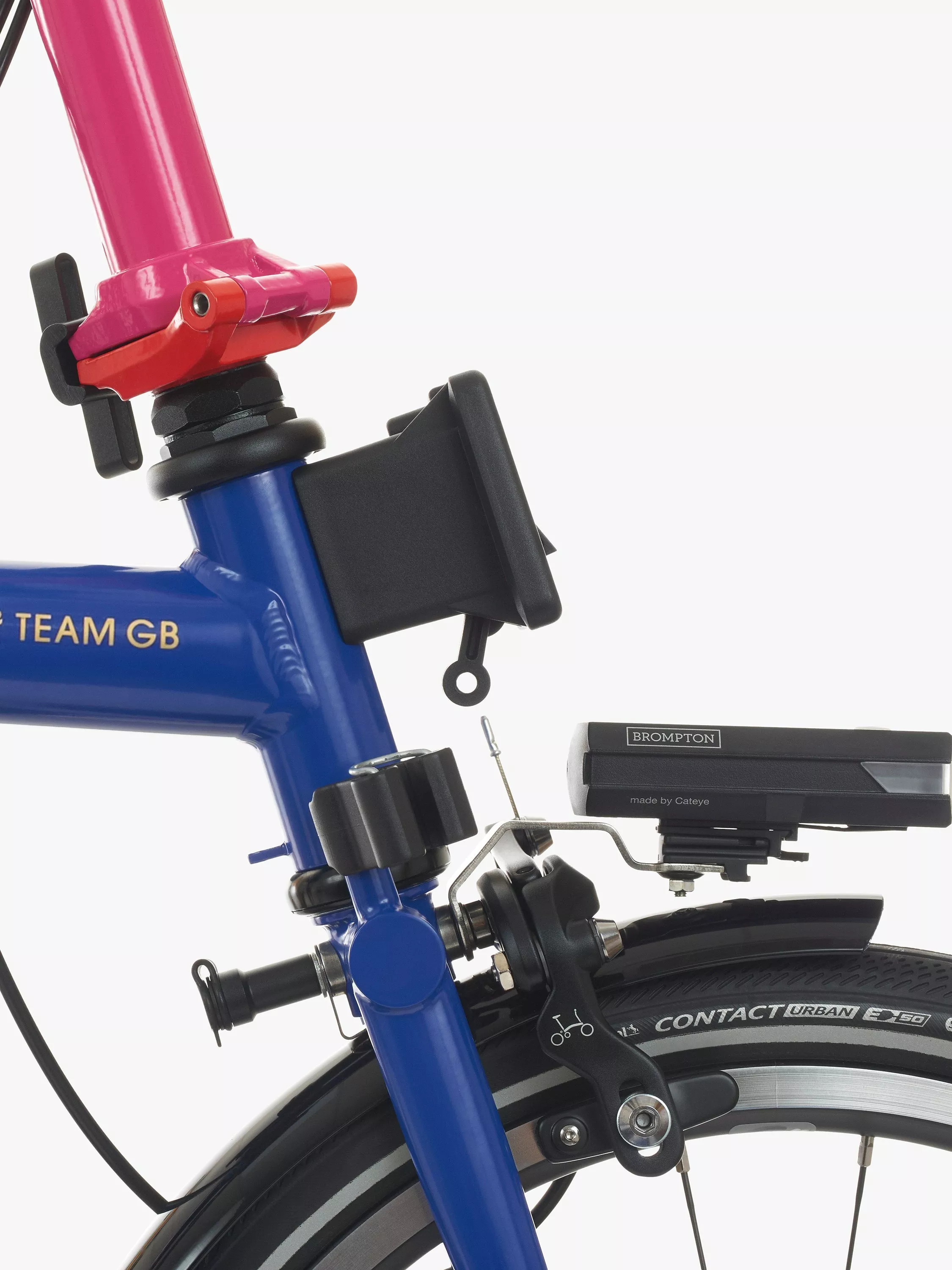 Brompton Team GB’s P Line 12-Speed Mid Handlebar Folding Bike, Team GB - Image 5
