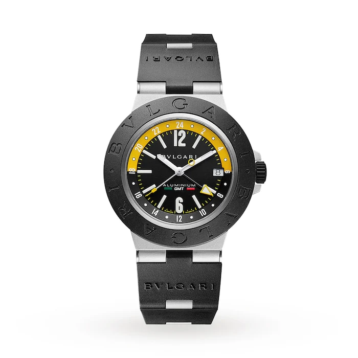 Bvlgari Automatic 40mm Men’s Watch with Black Material Dial, Titanium Case, 100m Water Resistant / 103702