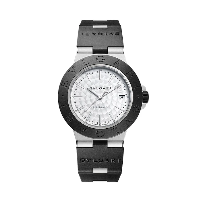 Bvlgari Automatic 40mm Men’s Watch with Silver Material Dial, Titanium Case, 100m Water Resistant / 103703