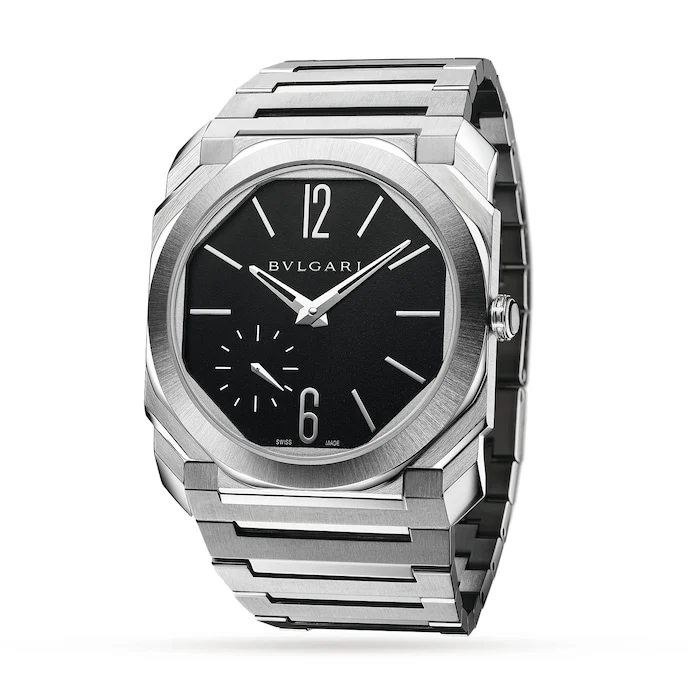 Octo Finissimo 40mm Black Dial Automatic Stainless Steel Mens Watch