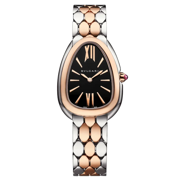 BVLGARI Serpenti Seduttori 33mm Ladies Watch Black Luxury Watch Swiss Made High Precision Movement 103959
