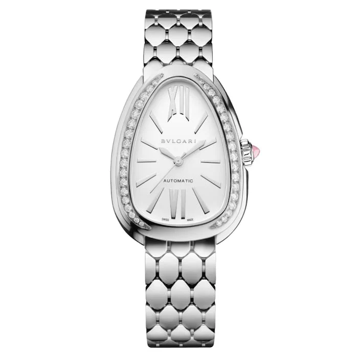 BVLGARI Serpenti Seduttori Automatic 34mm Ladies Watch White Luxury Watch Swiss Made Automatic Movement 104060