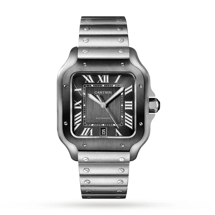 Cartier Automatic 38mm Men’s Watch with Grey Material Dial, 100m Water Resistant / WSSA0037