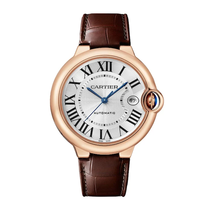 Cartier Automatic 40mm Men’s Watch with Silver Material Dial, Gold Case, 30m Water Resistant / WGBB0035