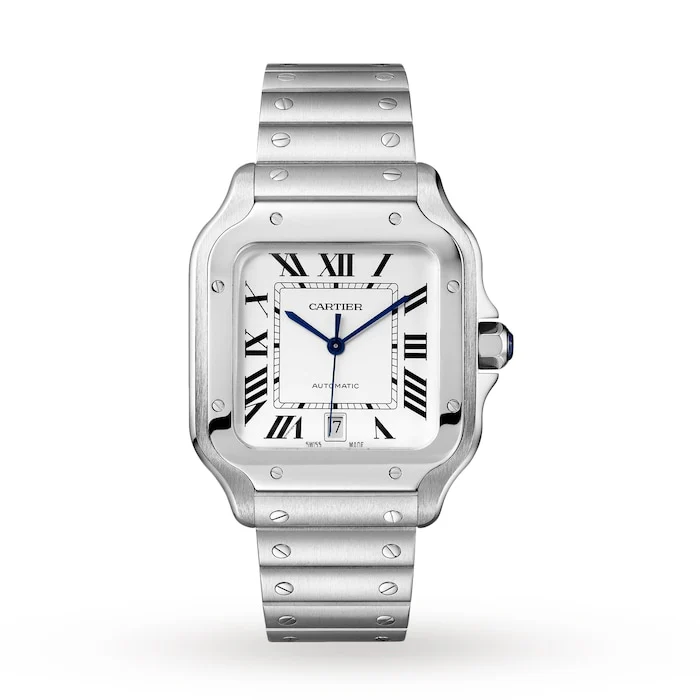 Cartier Elegance Automatic 40mm Men’s Watch with Silver Material Dial, 100m Water Resistant / WSSA0018