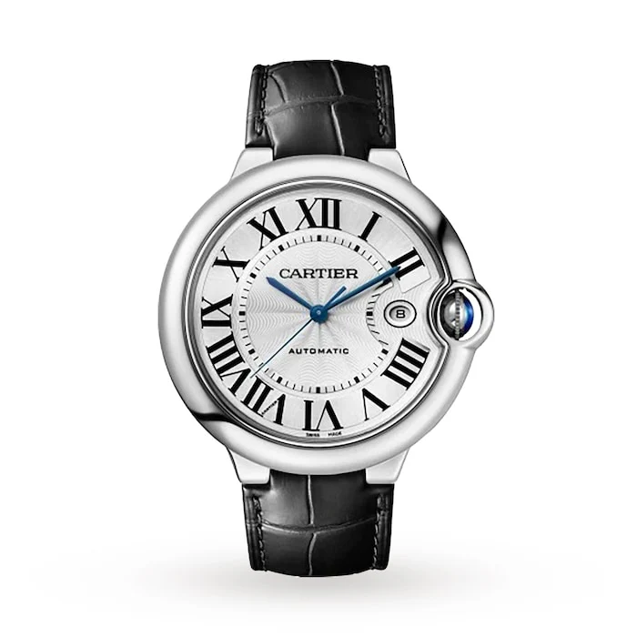 Cartier Elegance Automatic 42mm Men’s Watch with Silver Material Dial, 30m Water Resistant / WSBB0026