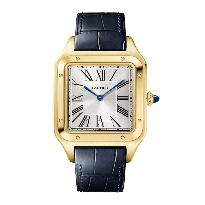 Cartier Elegance Manual Wind 34mm Men’s Watch with Silver Material Dial, Stainless Steel Case, 30m Water Resistant / WGSA0108