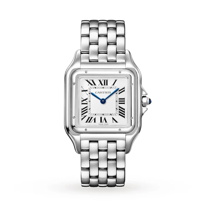 Cartier Panthère De Cartier Watch, Large Model, Quartz Movement, Steel Luxury Watch Swiss Made WSPN0011