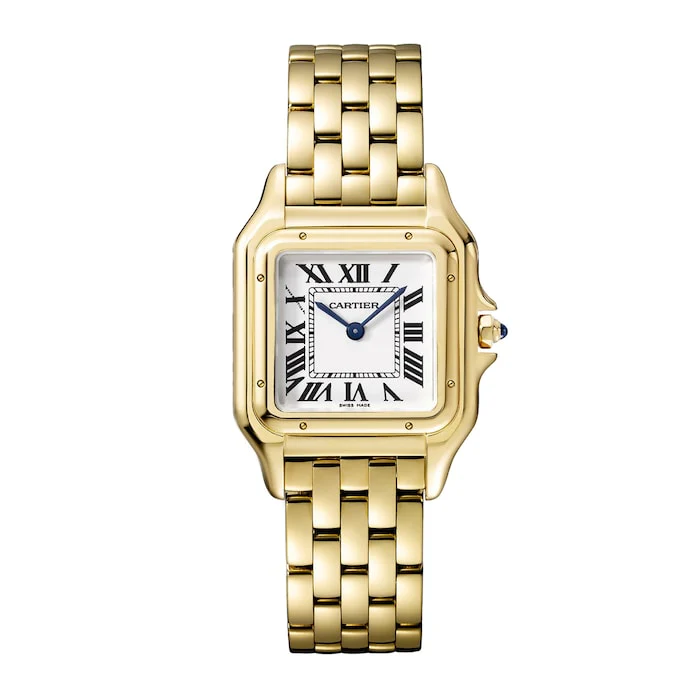 Cartier Panthère De Cartier Watch Medium Model, Quartz Movement, Yellow Gold Luxury Watch WGPN0045