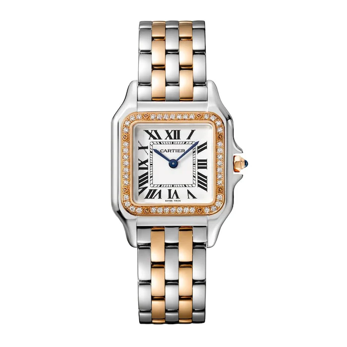Cartier Panthere De Cartier Watch, Medium Model, Quartz Movement, Case In Rose Gold Luxury Watch W3PN0015