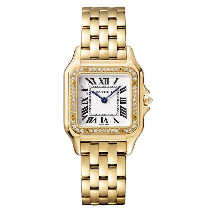 Cartier Panthere De Cartier Watch, Medium Model, Quartz Movement, Yellow Gold Luxury Watch WJPN0085