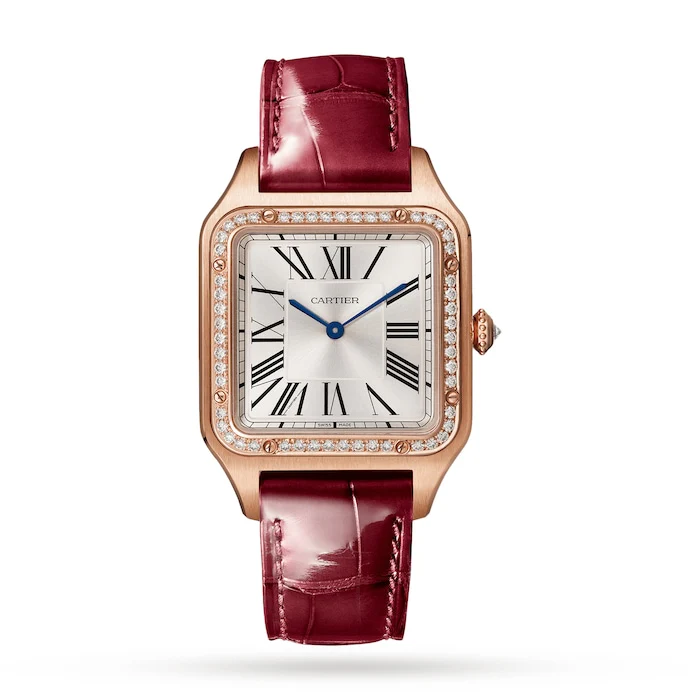 Cartier Quartz 31mm Men’s Watch with Silver Material Dial, Gold Case, 30m Water Resistant / WJSA0016