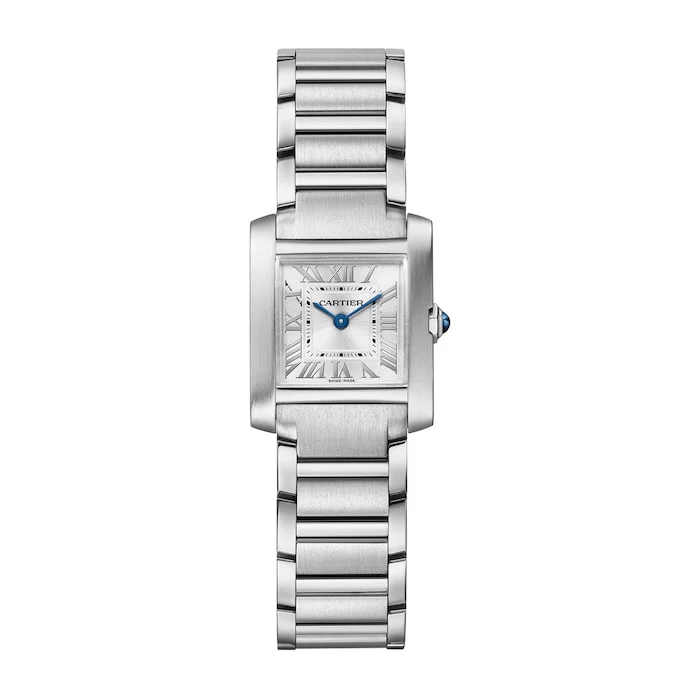 Cartier Tank Française Watch Small Model, Quartz Movement, Steel Luxury Watch Swiss Made WSTA0065