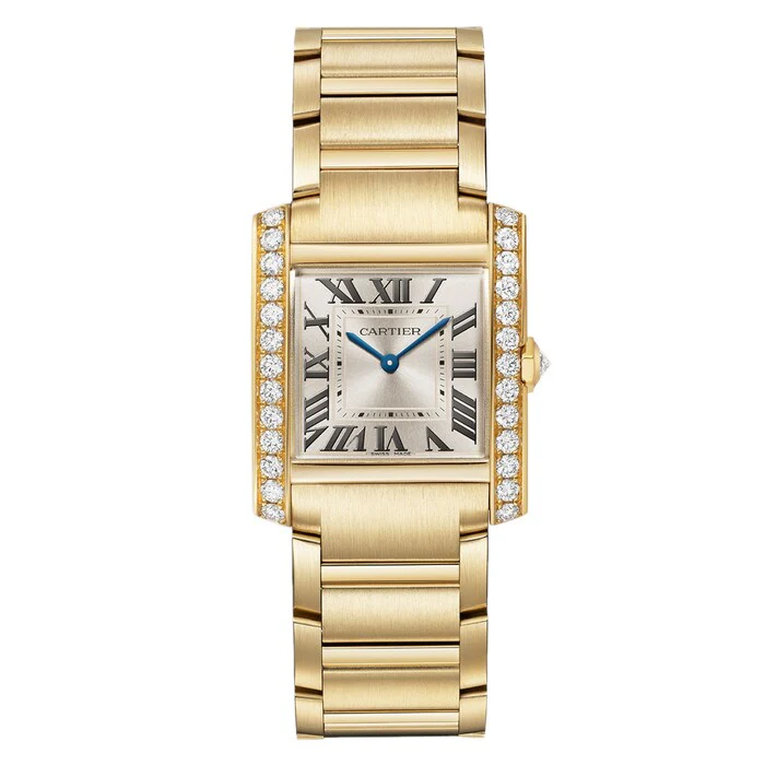 Cartier Tank Francaise Watch, Medium Model, Quartz Movement. 18K Yellow Gold Case Luxury Watch  WJTA0061
