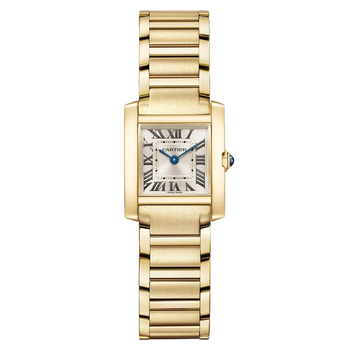 Cartier Tank Francaise Watch, Small Model, Quartz Movement, 18K Yellow Gold Case Luxury Watch WGTA0344