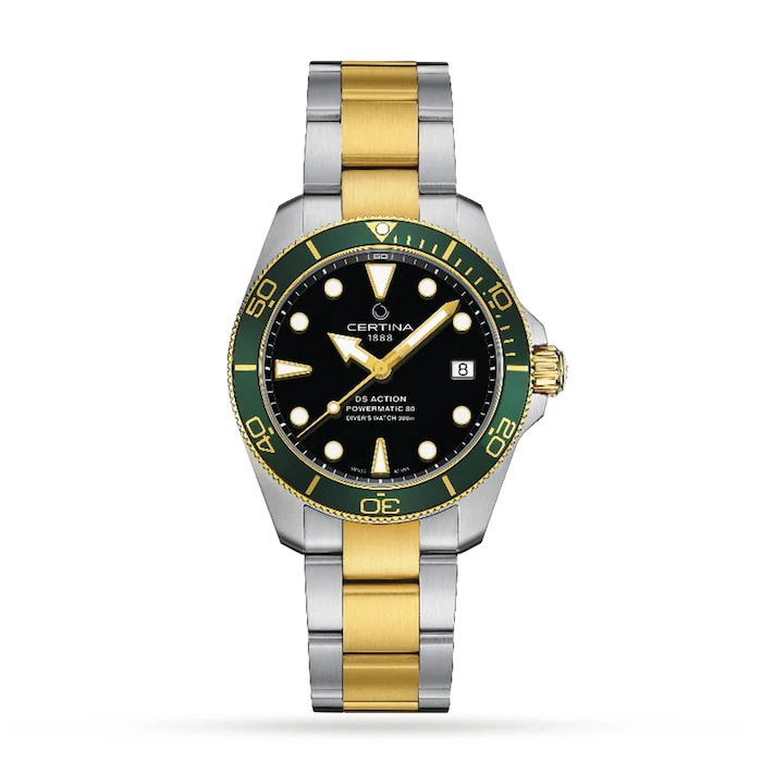 Aqua DS Action Diver Green Dial 38mm Mens Watch