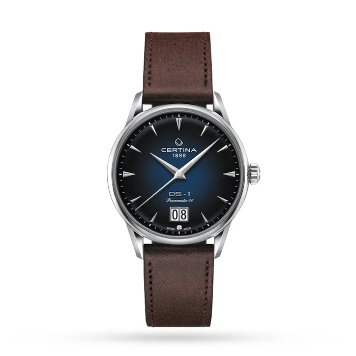 Certina Automatic 41mm Men’s Watch with Blue Material Dial, Stainless Steel Case, 100m Water Resistant / C0294261604100