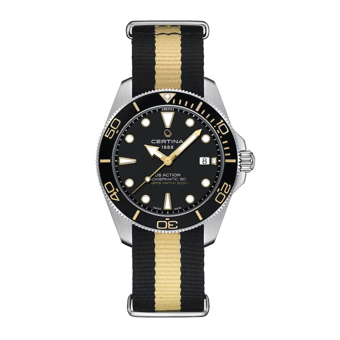 Certina DS Action Diver 40.5mm Unisex Watch Luxury Watch Swiss Made High Precision Movement C0484071805101