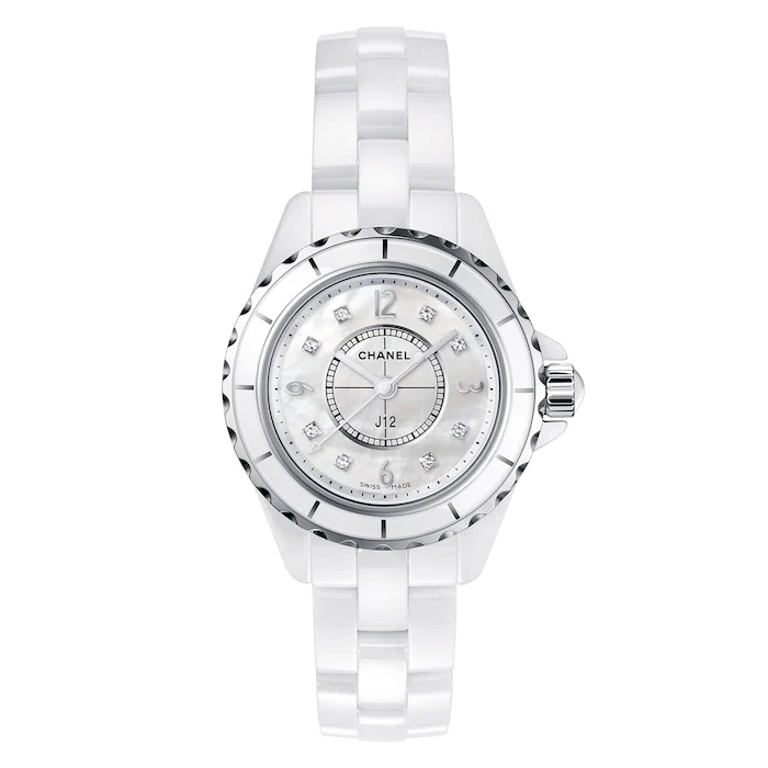 CHANEL J12 WATCH, 29 MM Luxury Watch Swiss Made High Precision Movement Sapphire Crystal Stainless Steel Case  H2570