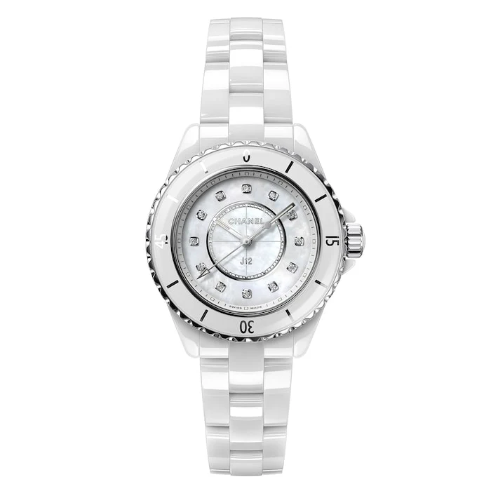 CHANEL J12 WATCH, 33 MM Luxury Watch Swiss Made High Precision Movement Sapphire Crystal Stainless Steel Case  H5704