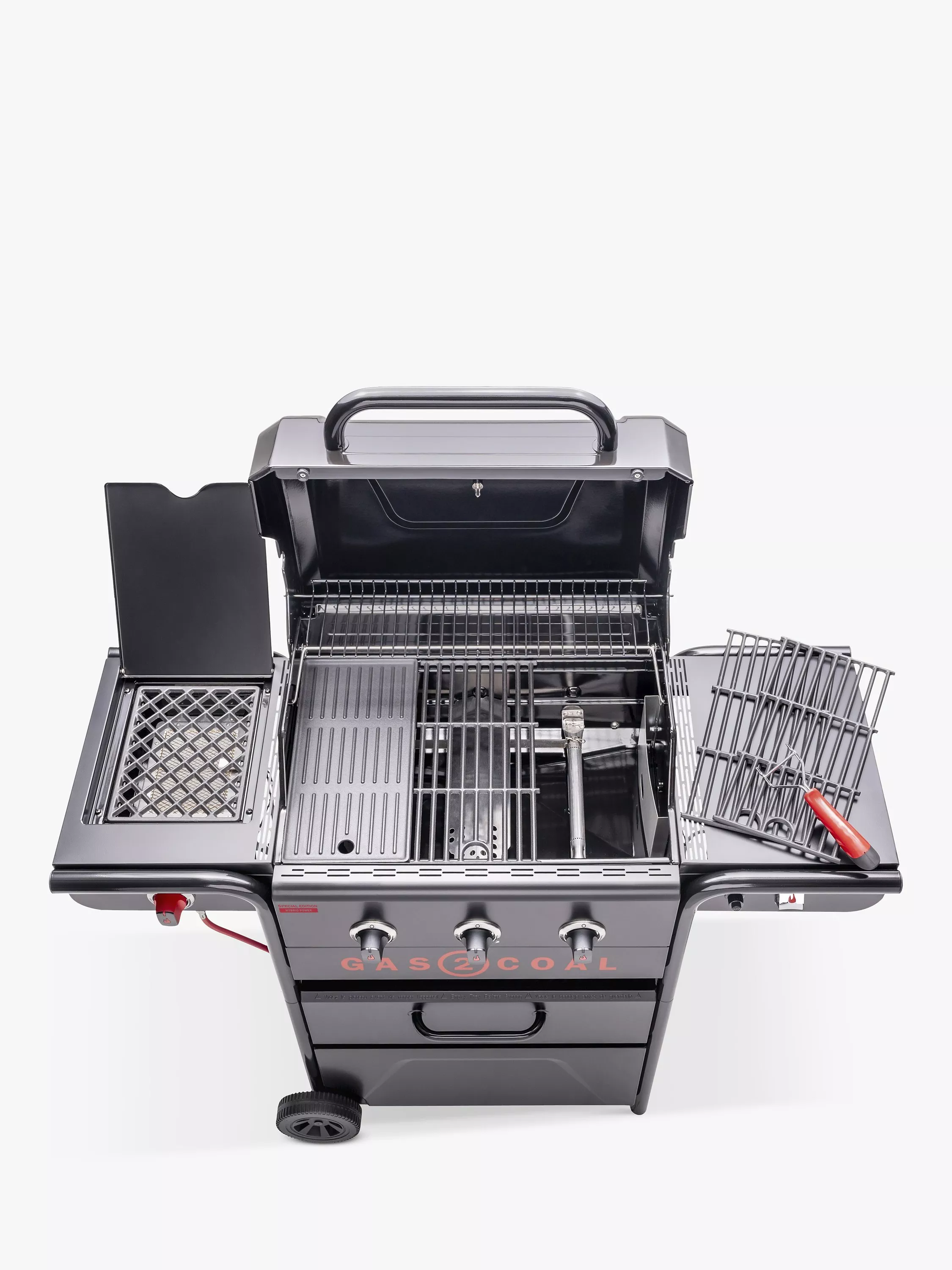 Char-Broil Gas2Coal Special Edition 3-Burner Gas & Charcoal Hybrid BBQ - Image 2