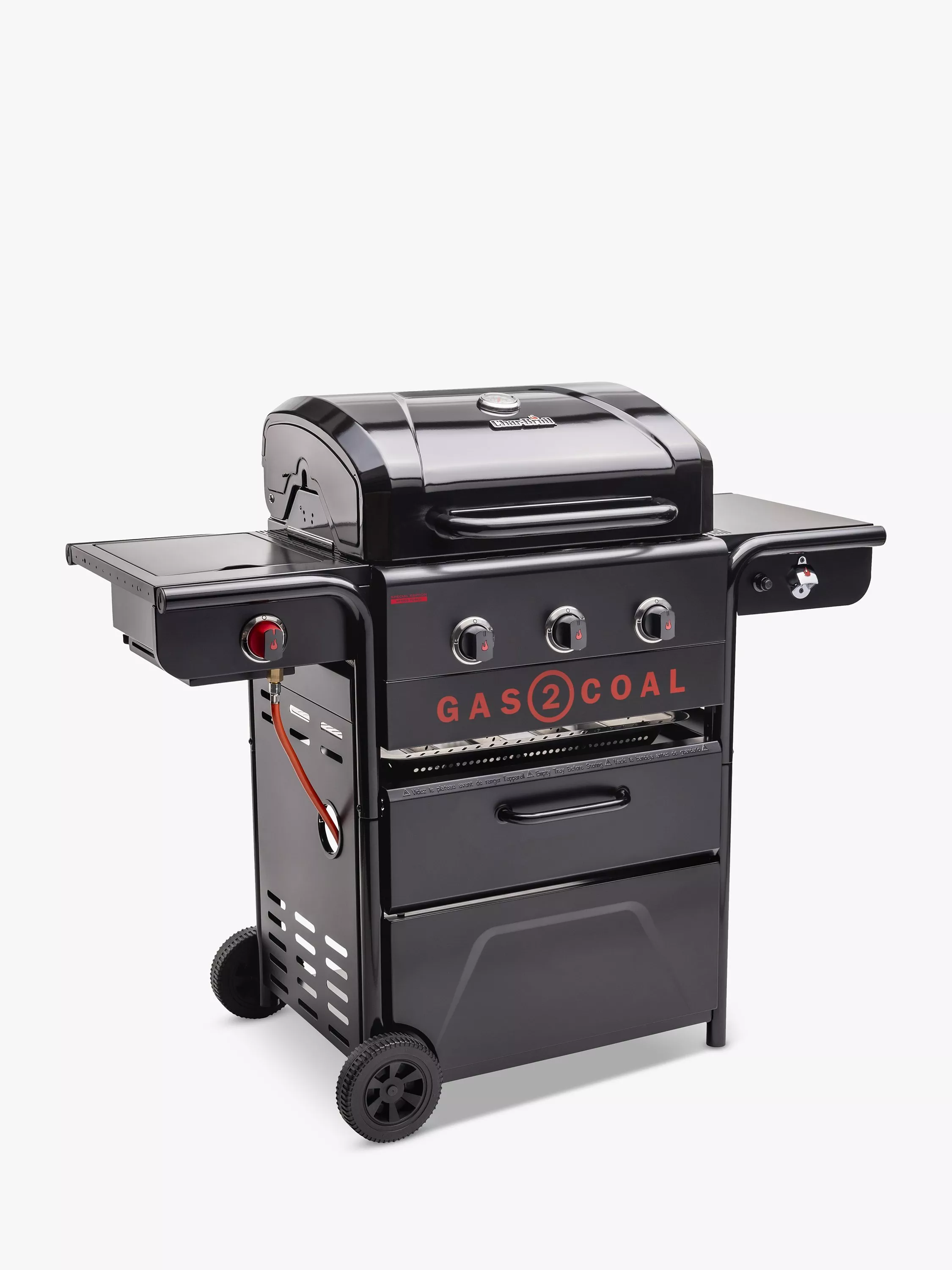 Char-Broil Gas2Coal Special Edition 3-Burner Gas & Charcoal Hybrid BBQ - Image 4