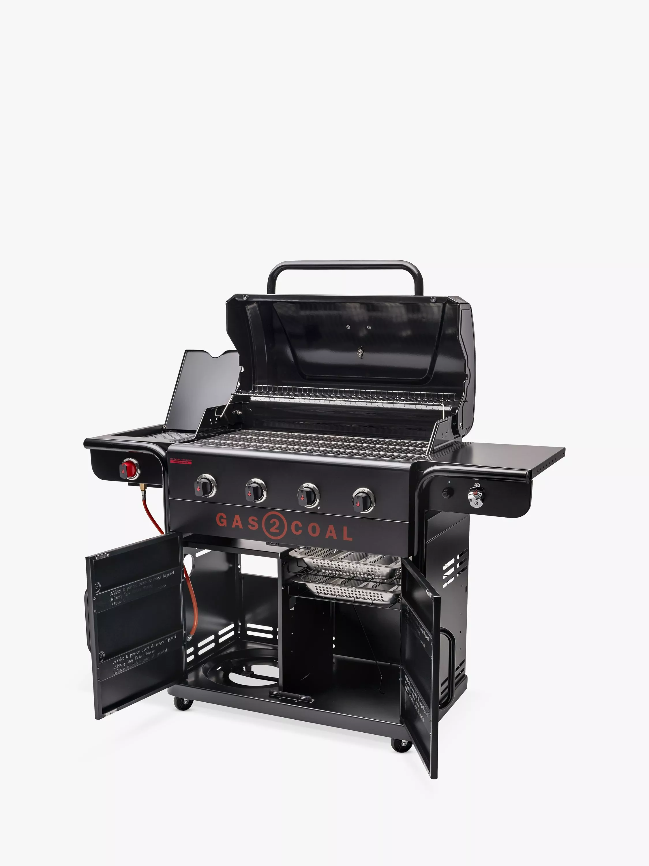 Char-Broil Gas2Coal Special Edition 4-Burner Gas & Charcoal Hybrid BBQ - Image 3