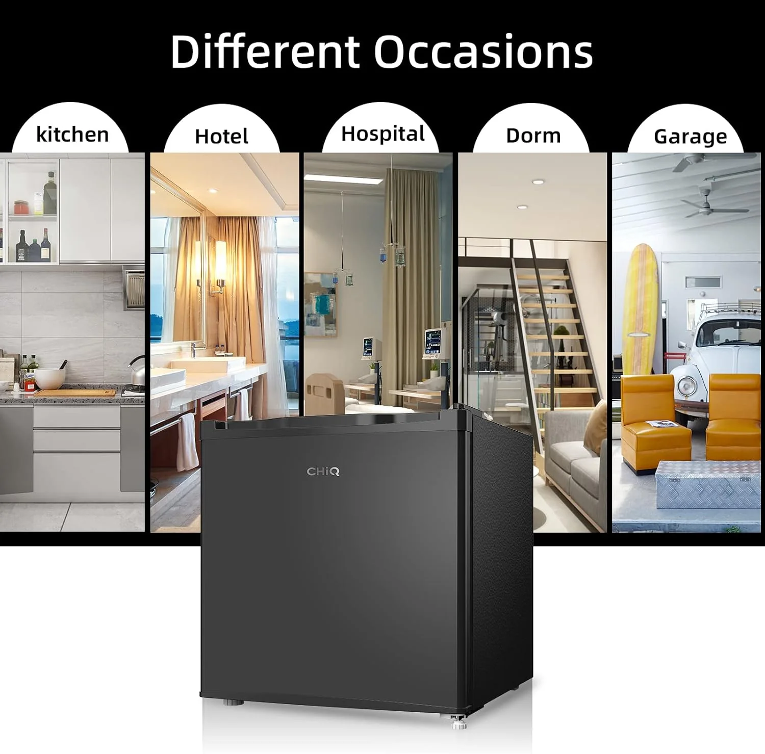 CHiQ CSD31D4EU, Table Top Mini Freezer, Small Freezer with 31L, 4 Star Freezing,12-Year Warranty on The Compressor,Adjustable Temperature Control [Energy Class E] - Image 3