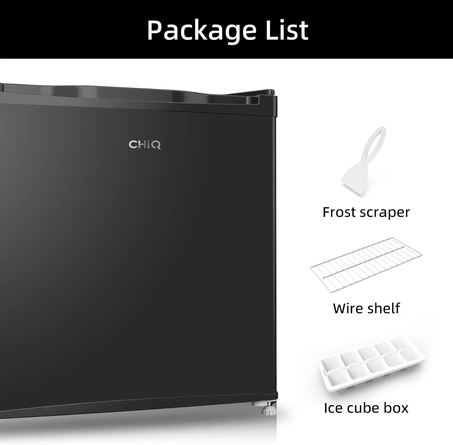 CHiQ CSD31D4EU, Table Top Mini Freezer, Small Freezer with 31L, 4 Star Freezing,12-Year Warranty on The Compressor,Adjustable Temperature Control [Energy Class E] - Image 6
