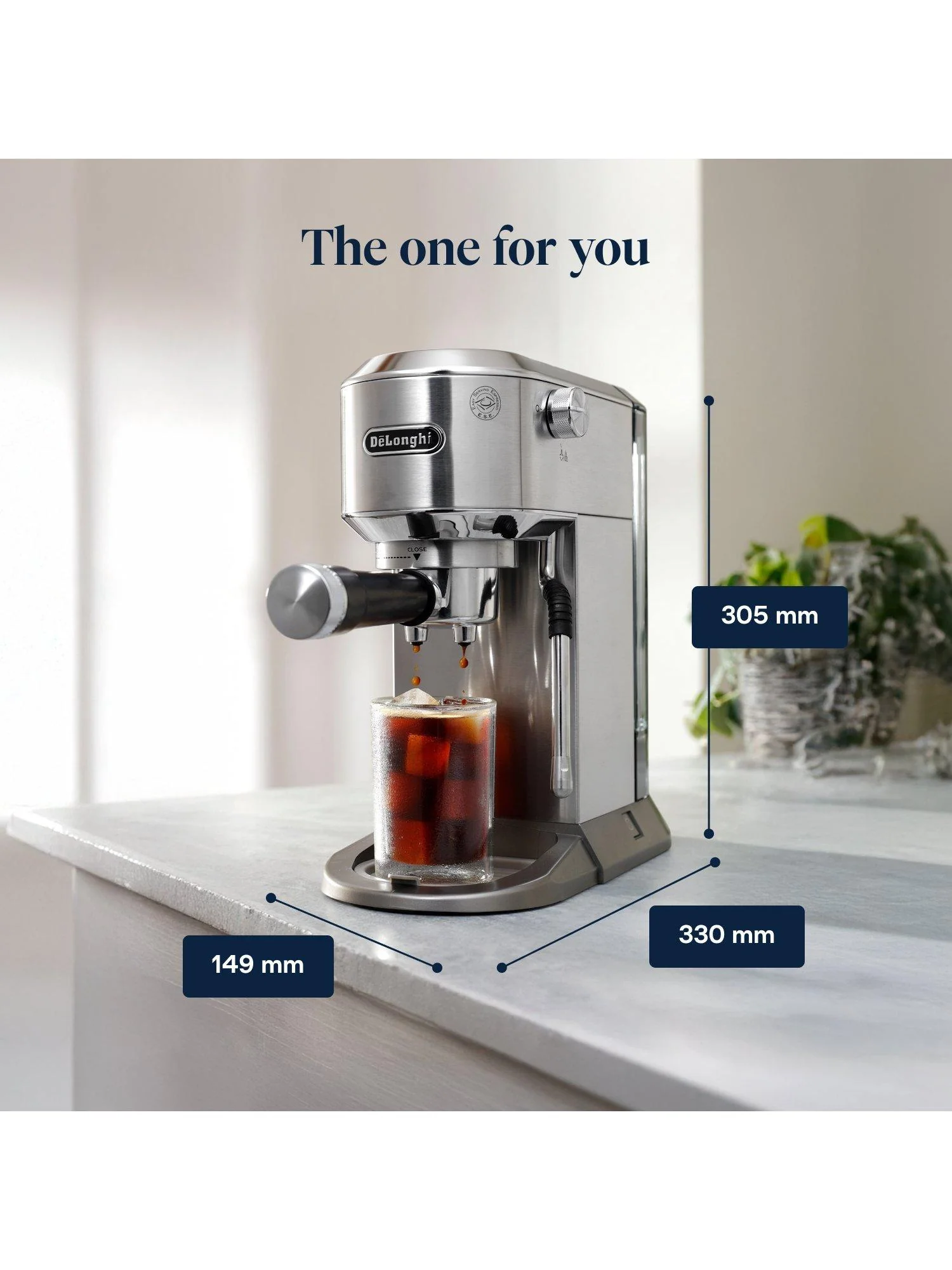 De'Longhi Dedica Duo EC890 Espresso Coffee Machine, Metal - Image 8