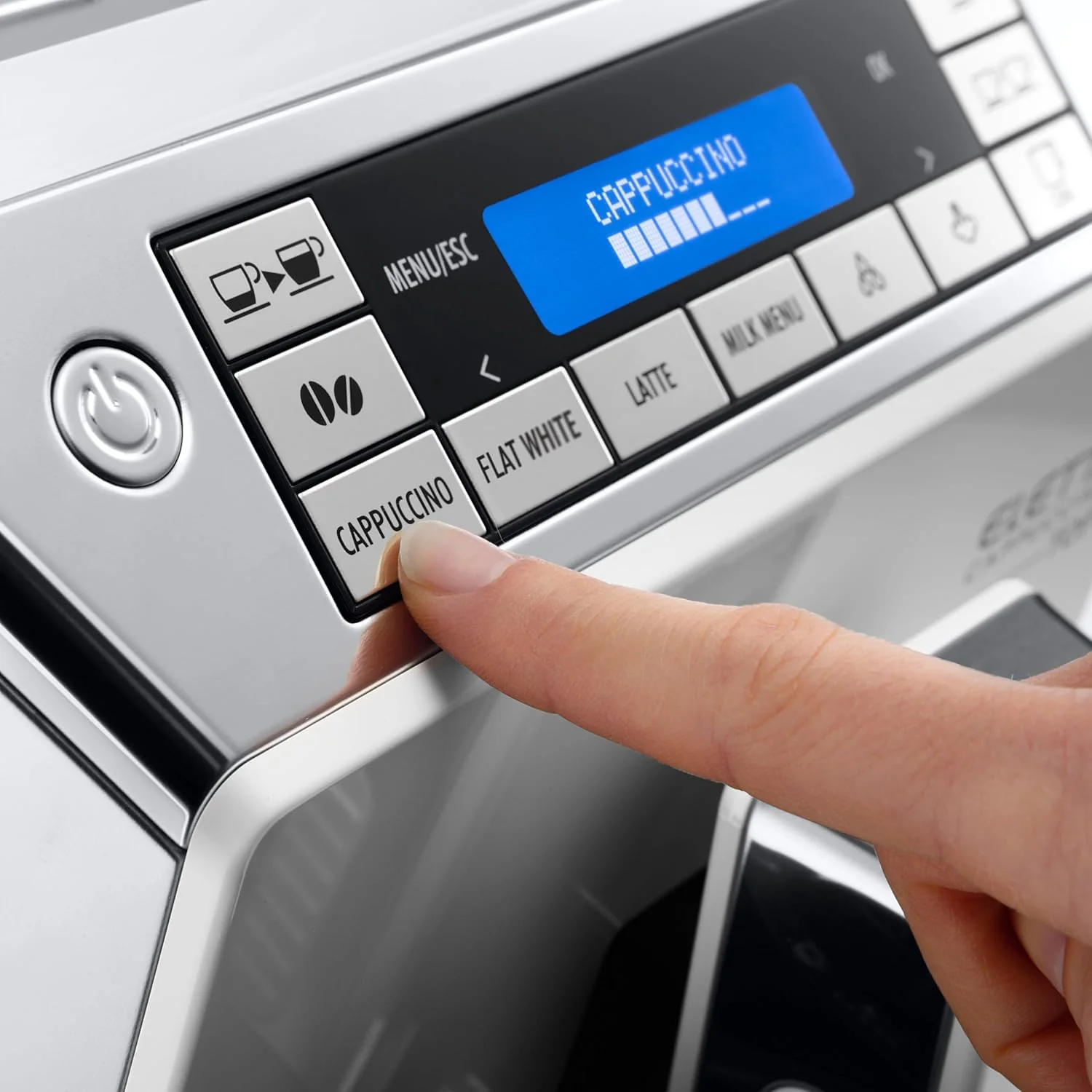 De'Longhi Eletta Cappuccino, Fully Automatic Bean to Cup Machine, Espresso, Coffee Maker, ECAM 45.760.W - Image 3
