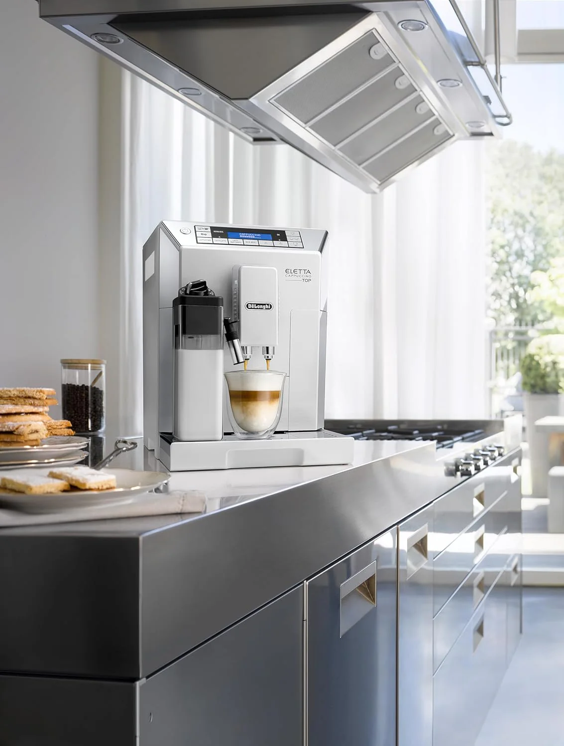 De'Longhi Eletta Cappuccino, Fully Automatic Bean to Cup Machine, Espresso, Coffee Maker, ECAM 45.760.W - Image 5