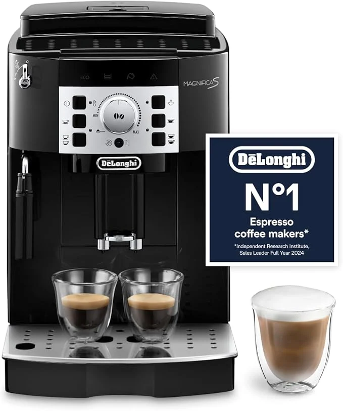 De'Longhi Magnifica S, Automatic Bean to Cup Coffee Machine, Espresso and Cappuccino Maker, ECAM22.110.B, Black - Image 2