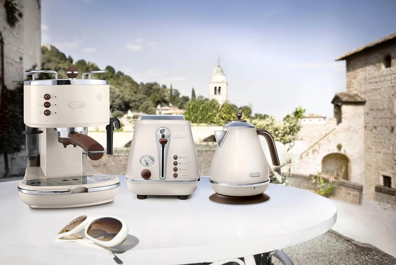 De'Longhi Vintage Icona Traditional Barista Pump Espresso Machine, Coffee and Cappuccino Maker, ECOV311BG, 1.4 liters, Cream - Image 5