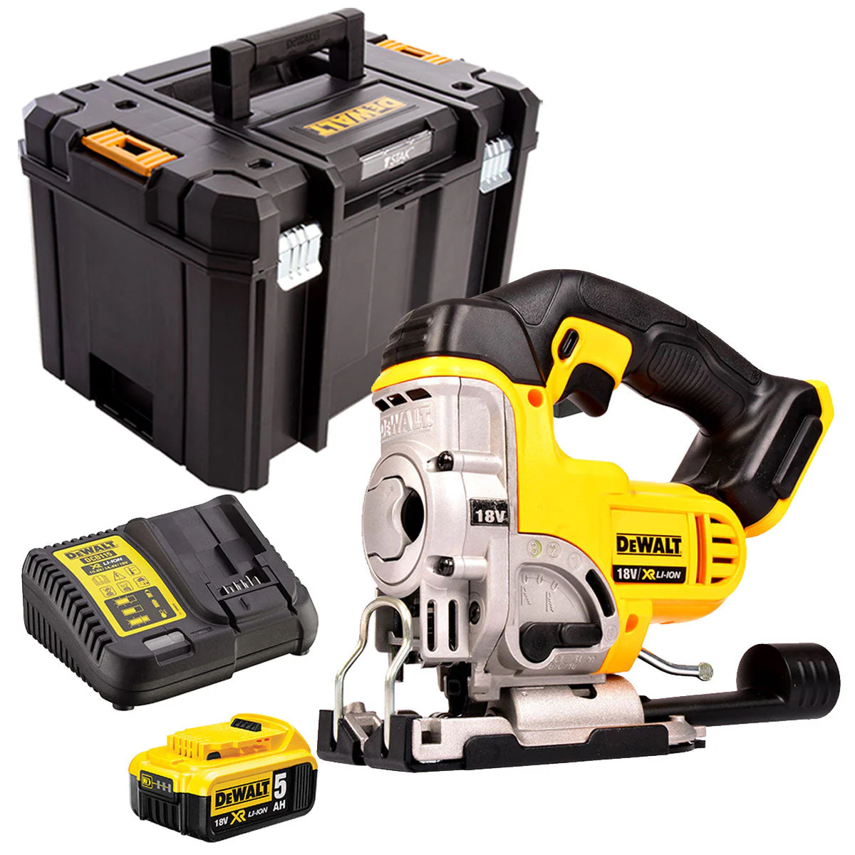 Dewalt DCS331N 18V Cordless Jigsaw with 1 x 5.0Ah Battery & Charger in Case