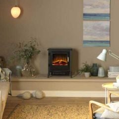 Dimplex Lucia Freestanding Optiflame Electric Stove Fire - Black - LUC20