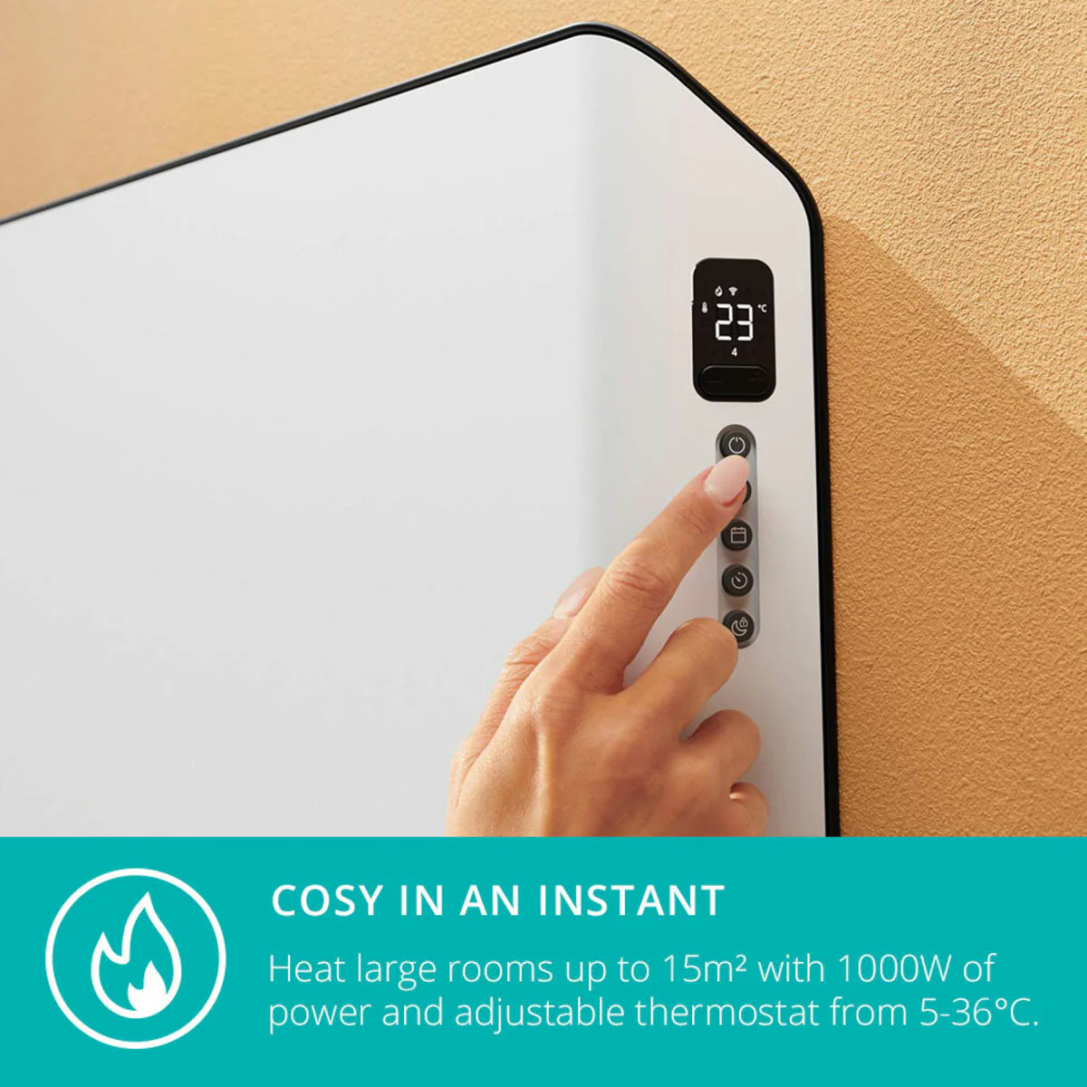 Duux Edge Smart Convector Heater Gen 2 1000W, DXCH21UK - Image 2