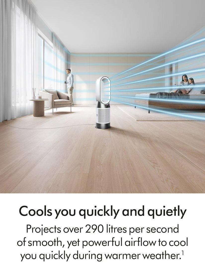 Dyson Hot+Cool HP1 Air Purifier, White/White - Image 3