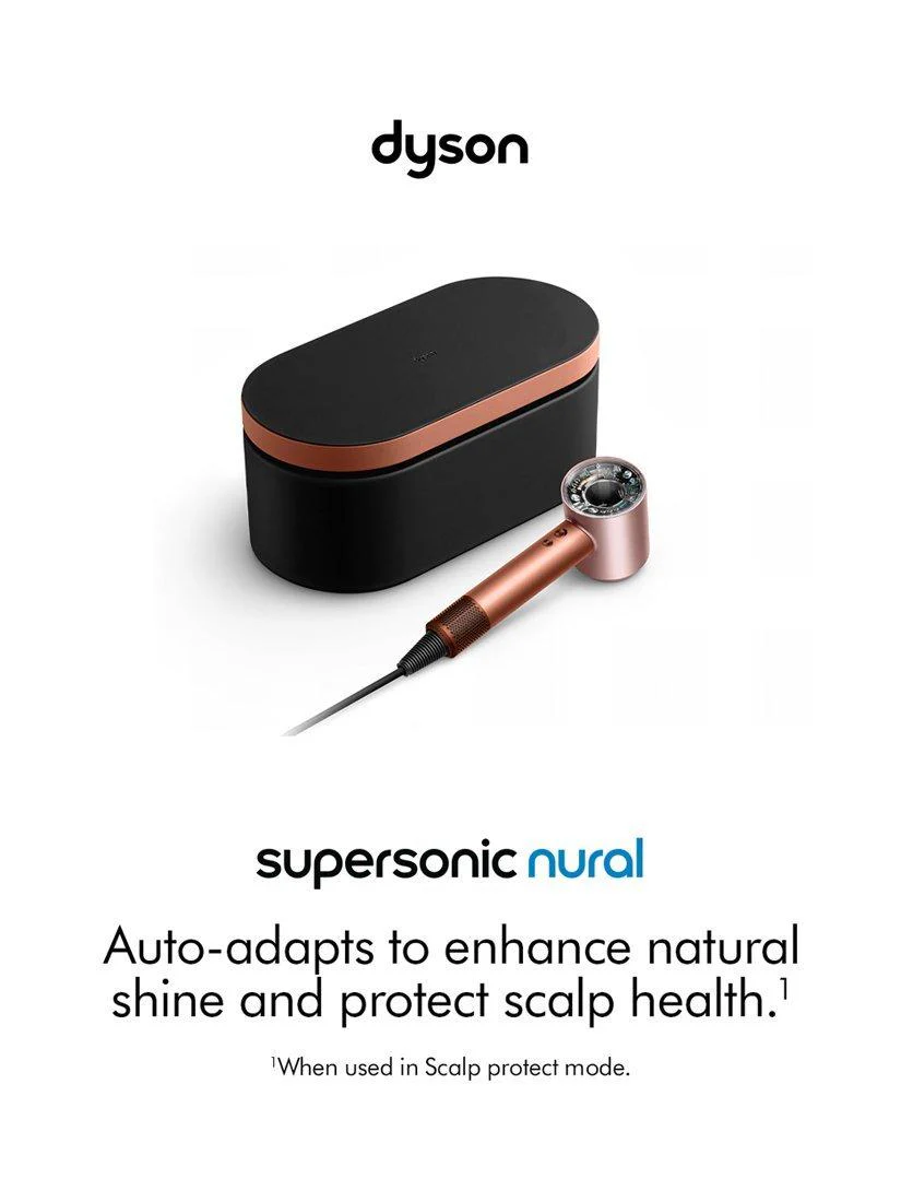 Dyson Supersonic Nural™ Straight+Wavy Hair Dryer with Presentation Case, Amber Silk - Image 2