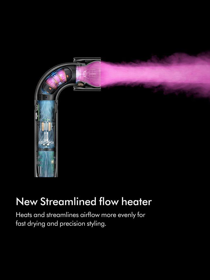 Dyson Supersonic r™ Straight+Wavy Hair Dryer, Ceramic Pink - Image 4