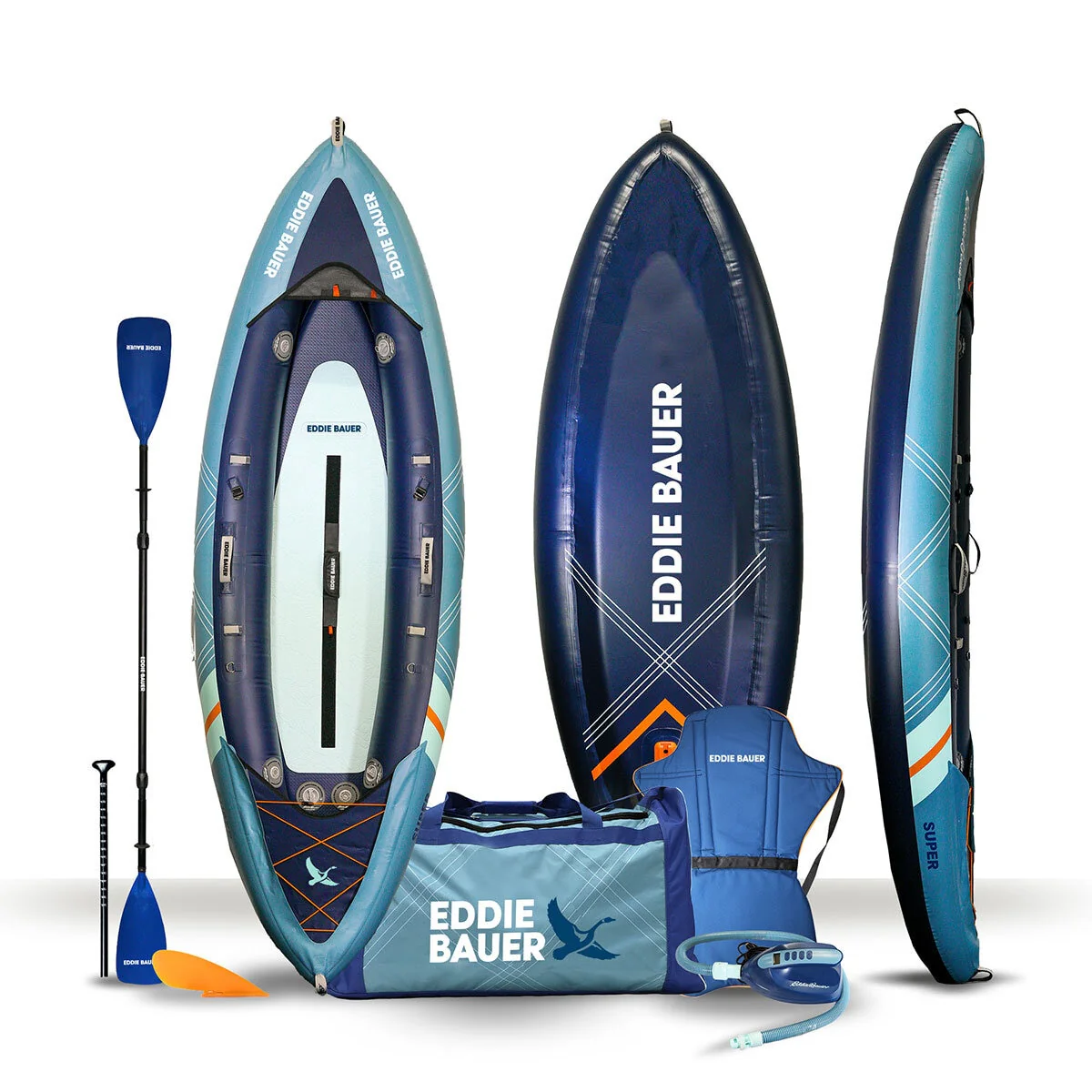 Eddie Bauer 10ft (3.3m) Super Inflatable Sit In Kayak - Image 7
