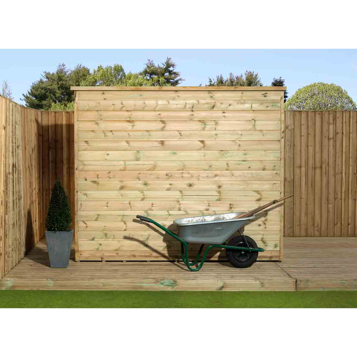 Empire 2200 Pent 5x3ft Wooden Garden Shed Door Right Side Panel - Image 3